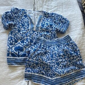 Crown & Ivy Blue and White Floral Set